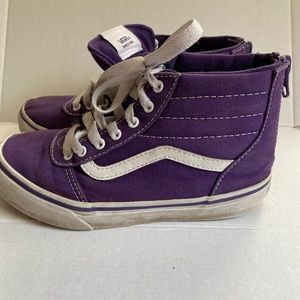 Kids Size 1 Purple USED vans